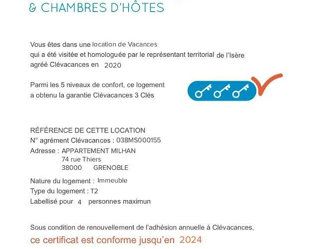 Apartment Milhan Avec Climatisation Centre Grenoble